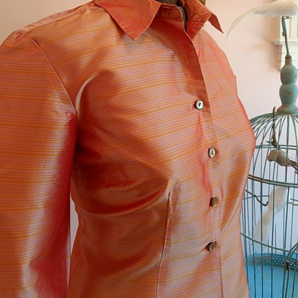 Ann Taylor Silk Shantung Blouse - Picture 3 of 4